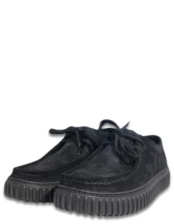 Discount clarks Derbies Homme Torhill Lo Black Suede