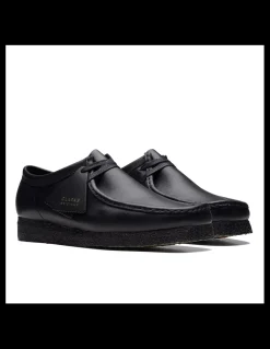 clarks Derbies Homme wallabee black leather