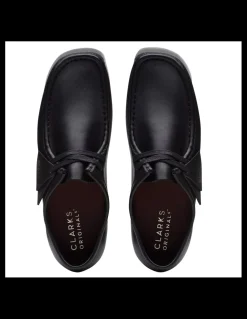 clarks Derbies Homme wallabee black leather