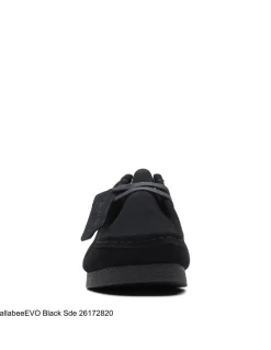 Outlet clarks Derbies homme wallabee evo black suede