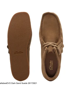 Discount clarks Derbies homme wallabee evo dark sand suede
