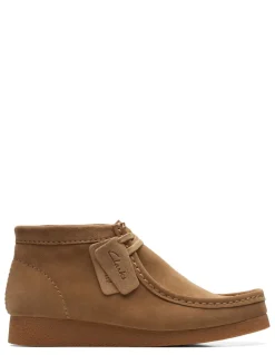 New clarks Derbies Homme Wallabeeevo bt Dark Sand Suede