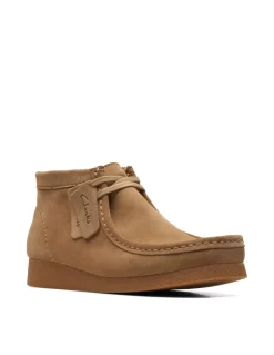 New clarks Derbies Homme Wallabeeevo bt Dark Sand Suede