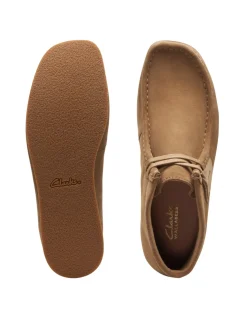 New clarks Derbies Homme Wallabeeevo bt Dark Sand Suede