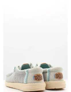 Clearance dude Derbies Homme Wally Jute Gris