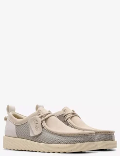 New clarks Derbies wallabeeftr2lo white combi