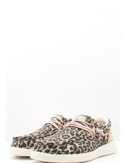 Discount fusion Derby Femme Emma Leopard Beige