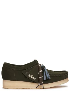 Sale clarks Derby Femme Wallabee Forest Green