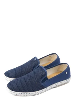 Sale rivieras espadrilles homme classic canvas & mesh bleu de travail
