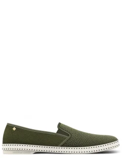 Outlet rivieras espadrilles homme classic canvas & mesh kaki