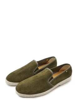 Discount rivieras Espadrilles Homme Classic Suede Nubuck Kaki