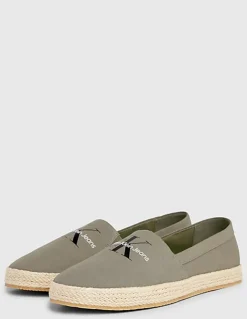 calvin klein Espadrilles homme Slipon ML Olive Toile