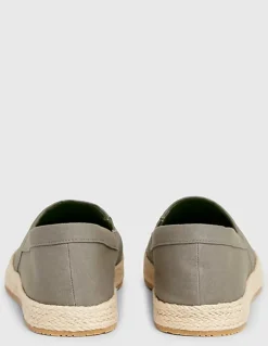 calvin klein Espadrilles homme Slipon ML Olive Toile