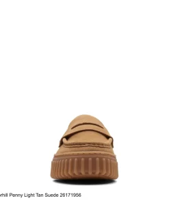 Online clarks Mocassin femme torhill penny light tan suede