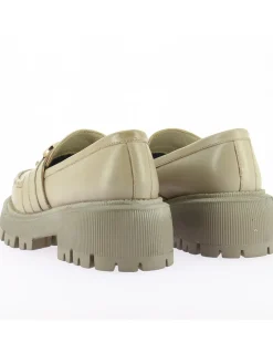 Best kharisma mocassins compensées femme cuir crème semelle taupe