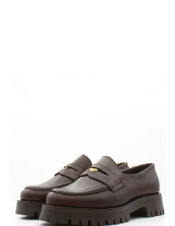 Clearance goodstep Mocassins Femme Vargas Cuir Marron Foncé