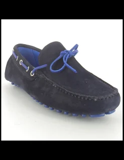 Hot hylton Mocassins Homme 80876-04 Daim Bleu Marine