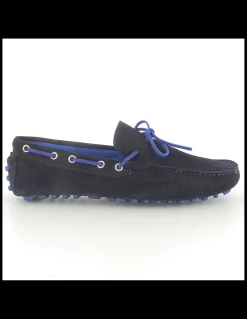 Hot hylton Mocassins Homme 80876-04 Daim Bleu Marine