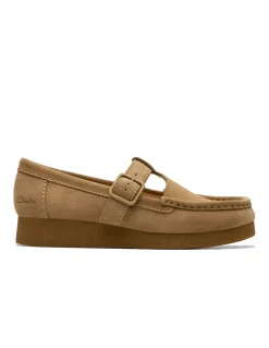 New clarks Moccassins Wallabeeevobar Dark Sand Suede