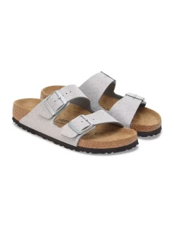 Best birkenstock Mule Femme Arizona Shiny Glitter Silver