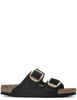 New birkenstock Mules arizona big buckle lenb black (gold) pour Femme