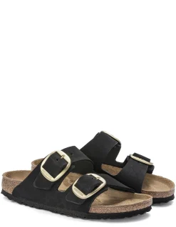 New birkenstock Mules arizona big buckle lenb black (gold) pour Femme