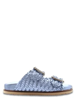 Online inuovo Mules Deux Lanières Femme 395010 metallic blue