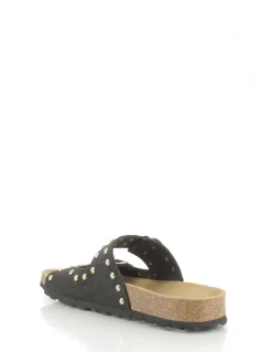 Sale hylton Mules femme 6497 cuir noir