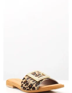 Clearance sandro rosi Mules Femme 4335 Leopard