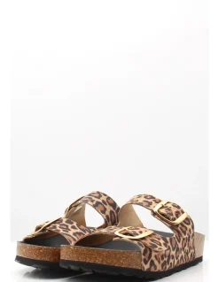Hot hylton Mules Femme 6497 Léopard