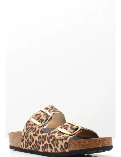 Hot hylton Mules Femme 6497 Léopard