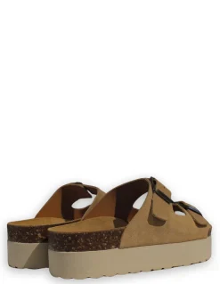 New hylton Mules Femme 6019 miley beige compensée