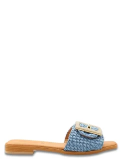 Outlet sandro rosi Mules Femme 4268 Rafia Blue