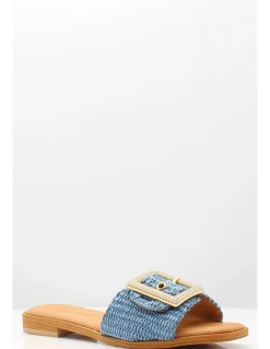 Outlet sandro rosi Mules Femme 4268 Rafia Blue