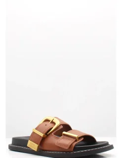 steve madden Mules Femme Arch-e Slides Cuir Marron