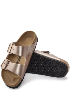 Hot birkenstock Mules Femme Arizona Bf Copper Metalic