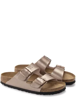 Hot birkenstock Mules Femme Arizona Bf Copper Metalic
