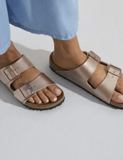 Hot birkenstock Mules Femme Arizona Bf Copper Metalic