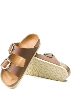 Outlet birkenstock Mules Femme Arizona Big Buckle Leoi Cognac Hex