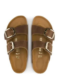 Outlet birkenstock Mules Femme Arizona Big Buckle Leoi Cognac Hex