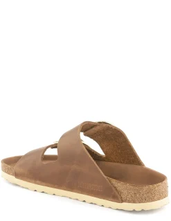 Outlet birkenstock Mules Femme Arizona Big Buckle Leoi Cognac Hex