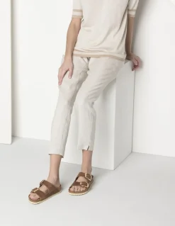 Outlet birkenstock Mules Femme Arizona Big Buckle Leoi Cognac Hex