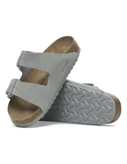 Hot birkenstock Mules femme arizona daim gris