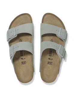 Hot birkenstock Mules femme arizona daim gris