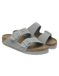 Hot birkenstock Mules femme arizona daim gris