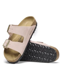 Online birkenstock Mules femme arizona daim rose poudré
