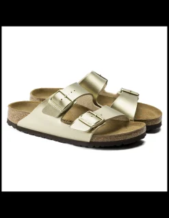 Clearance birkenstock mules femme arizona doré