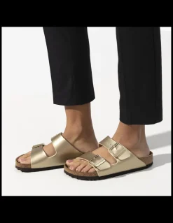 Clearance birkenstock mules femme arizona doré