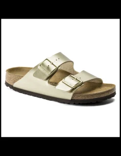 Clearance birkenstock mules femme arizona doré
