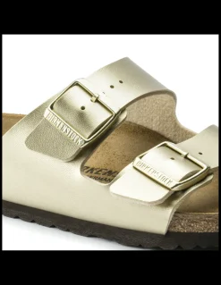 Clearance birkenstock mules femme arizona doré